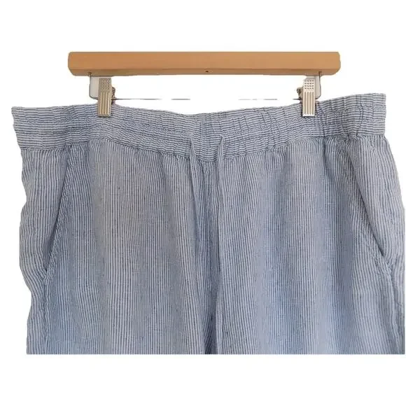 Anthropologie Calligraphie wide leg linen pants size XL - Picture 4 of 7